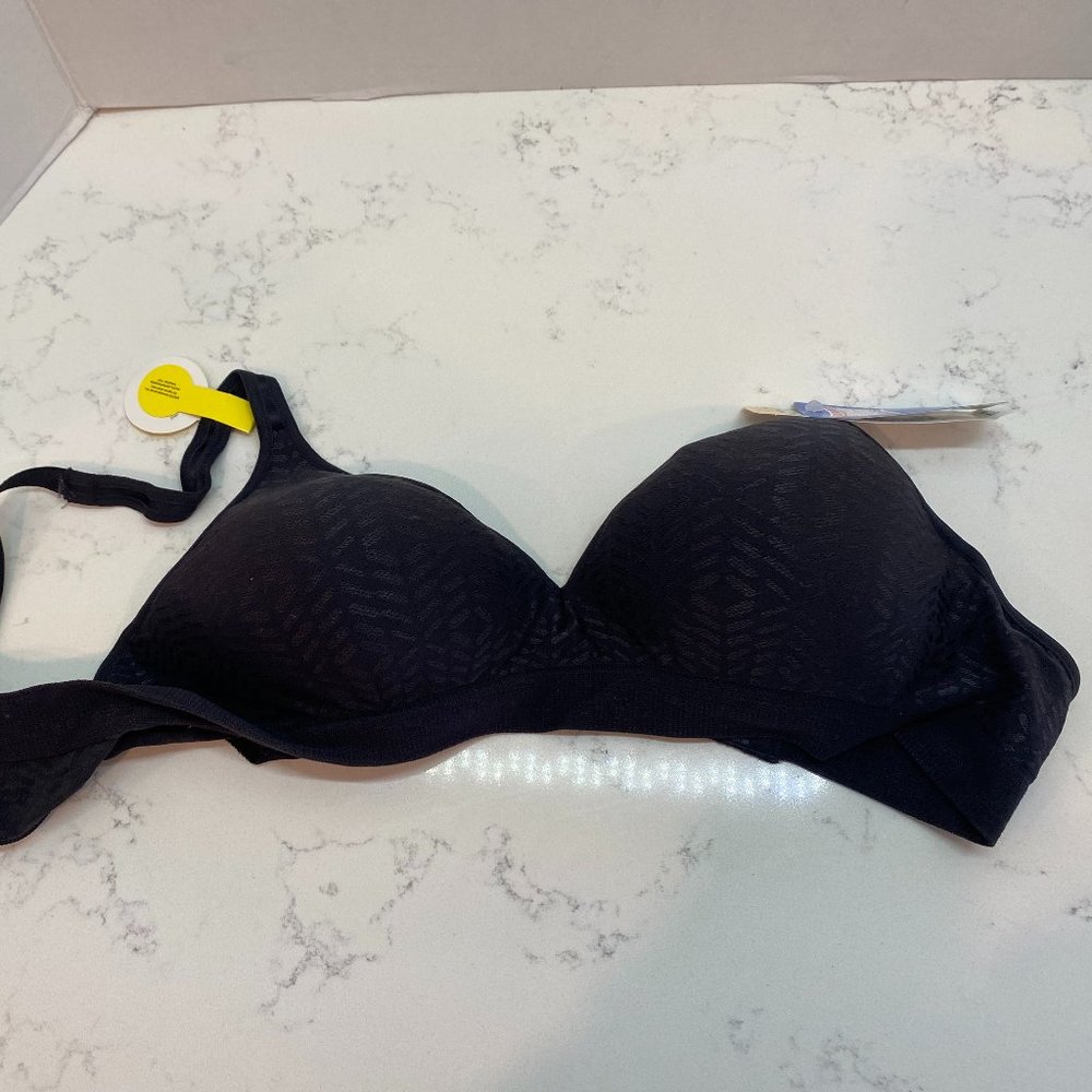 Hanes Comfort Flex Fit Bra, Black